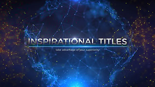 Futuristic Corporate Titles with Dynamic Network Animation