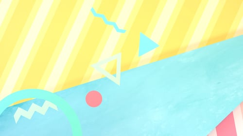 Dynamic Retro Geometric Background Animation