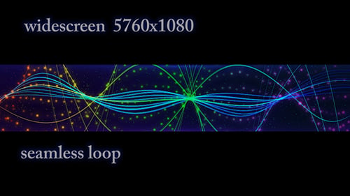 Widescreen Abstract Multicolored Spiral