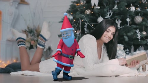 3D Animated Santa Claus Christmas Character