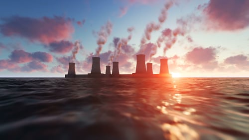 Power Station at Sunset