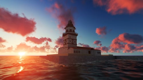 Sunset in Maiden Tower