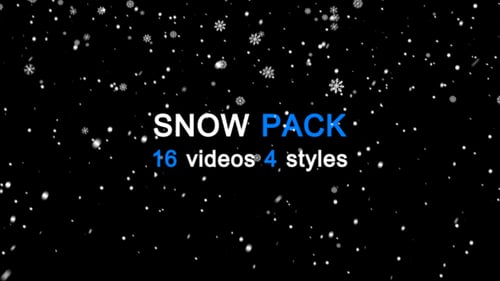 Animated Snowfall and Snowflake Overlays