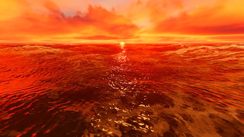 Roter Sonnenuntergang