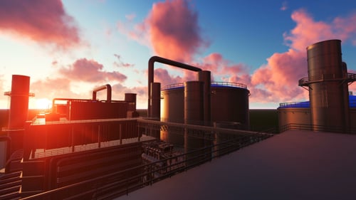 Oil Refinery Factory