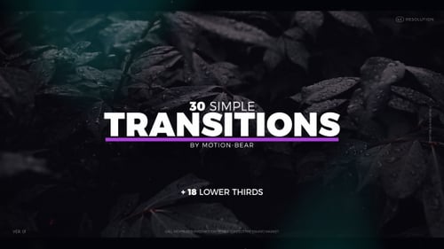 Modern Geometric Transitions and Dynamic Lower Thirds Pack