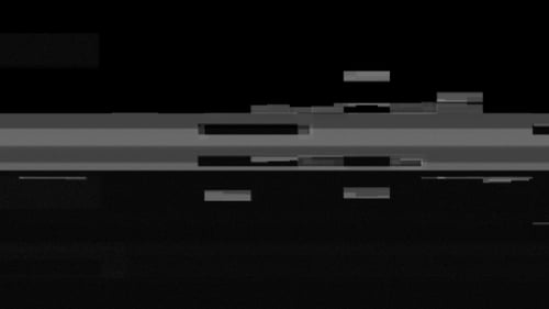 White Noise on Black Glitch Video Damage Background