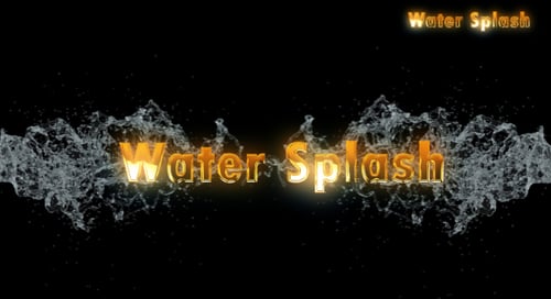 Dynamic Realistic Water Splash Transition Effect Element