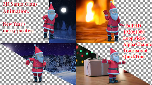 Navidad de animación de Santa