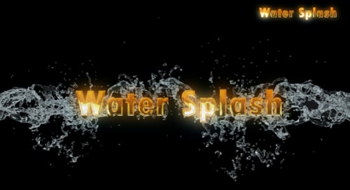 Dynamic Water Splash Transition Element