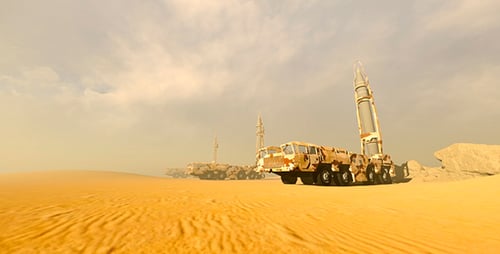 Military Equipment In The Desert