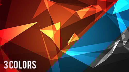 Abstract Glassy 3D Polygonal Background