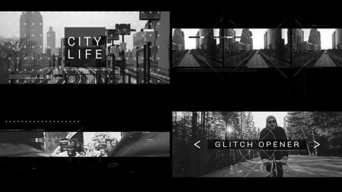 Dynamic Glitch Fast Opener with Modern Typography