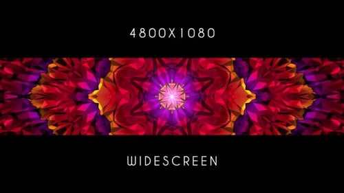 Vibrant Abstract Geometric Kaleidoscope Motion Background Loop