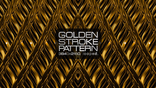 Elegant Golden Decorative Pattern Looping Background