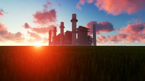 3D Power Station Time Lapse