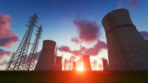 Power Station at Sunset