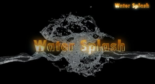 Dynamic Water Splash Reveal for Logos and Titles