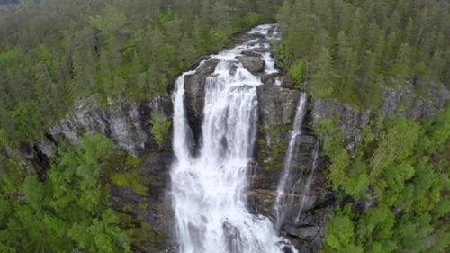 Tvindefossen Waterfall, Norway