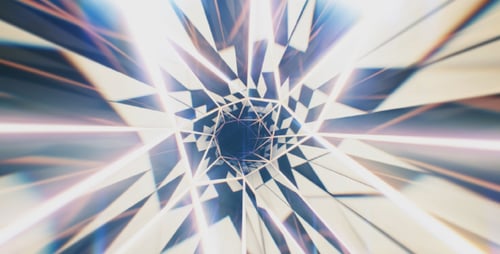 Glitter-Mosaik-Tunnelflug