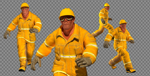 Caminata humana en uniformes