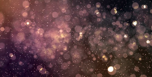 Shimmering Bokeh Lights Floating Glitter Particles Background