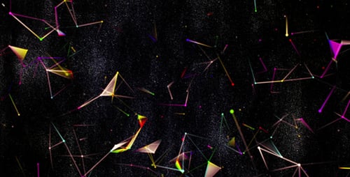 Colorful Digital Network Abstract Background Loop