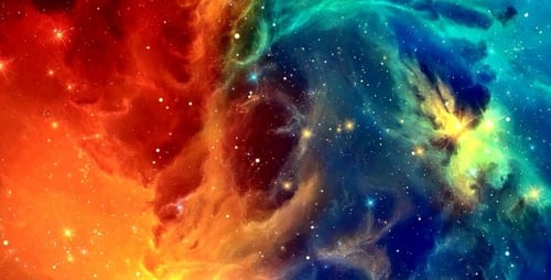 Colorful Space Nebula Background Animation