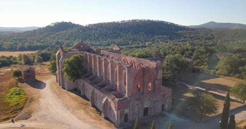 Drone Over San Galgano Church