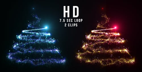Particles Weihnachtsbaum