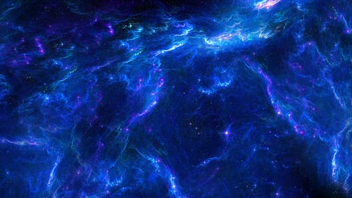 Abstract Cosmic Nebula Flying Through Starfield Loop