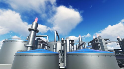 3D Industrial Power Plant