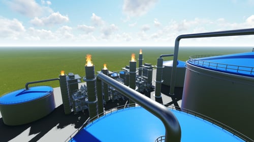 Central eléctrica 3D