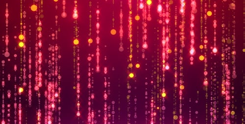 Falling Shimmering Glitter Particles Celebration Background