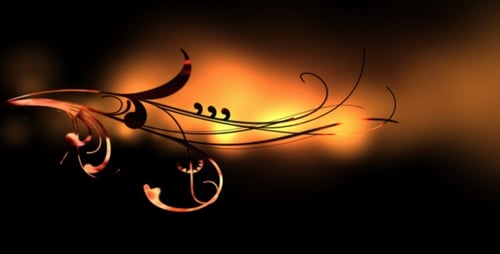 Golden Light Swirl Decorative Opener Animation