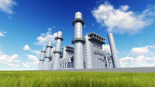 3D Petroleum Plant and Oil Refinery