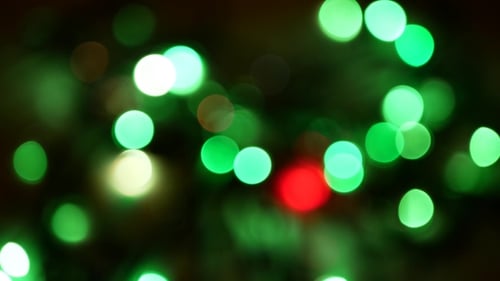 Abstract Festive Lights Bokeh Holiday Background