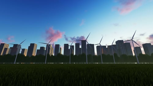 Molinos de viento para producción de energía eléctrica