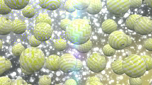 Decorative Christmas Ornaments Festive Animated Background Loop