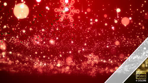 Festive Christmas Snowflakes and Sparkling Lights Background