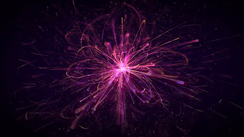 Dynamic Abstract Pink and Purple Light Particle Burst