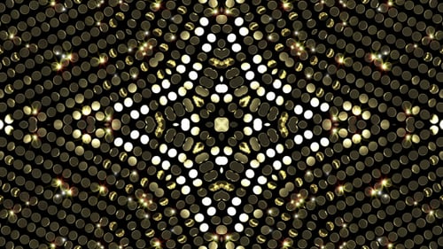 Abstract Golden Shimmering Circles Seamless Loop Background