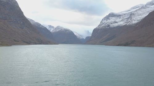 Aerial Landscape of Lysefjord. Fairy Tale of Norway Fjords Nature.