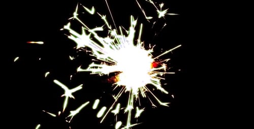 Sparkler Burst Overlay for Celebrations