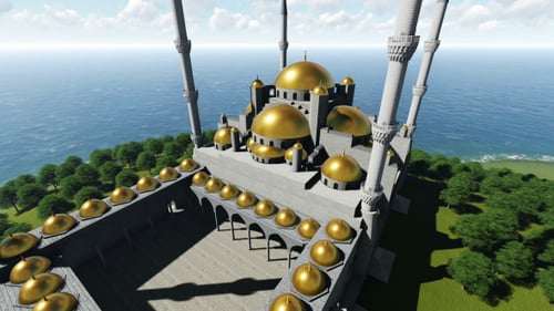 Top View of the Mosque