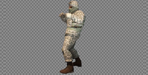 Soldado inflige pie