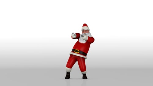 Dancing Santa Claus fond lumineux