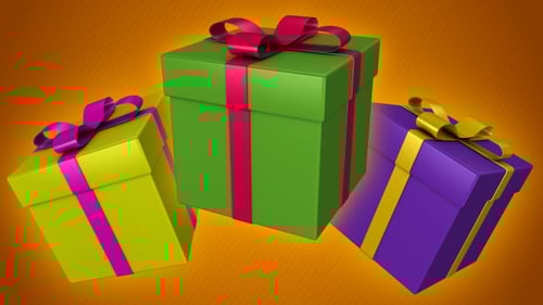 Animated 3D Gift Box Pack with Transparent Background
