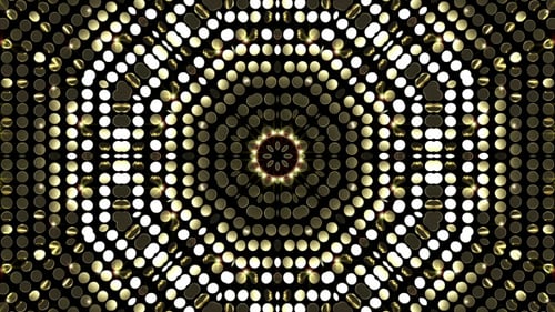 Abstract Golden Sparkling Circles Seamless Loop Background