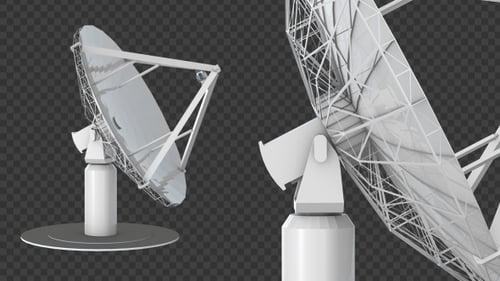 Radiotélescope rotatif